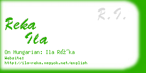 reka ila business card